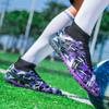 Men/kid's Football Boots Leather Soccer Shoe Rubber Soft Sole Short Nail Artificial Turf Youth Children Football Shoes Mens Football Shoes