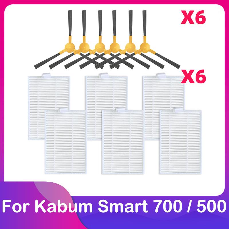 Kompatibel für Kabum Smart 700 / 500 Saugroboter Hauptbürste Seitenbürste HEPA-Filter Zubehörteile Ersatzteile