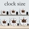 High-Quality Maple High-Quality Leaf High-Quality Wooden High-Quality Wall High-Quality Clock, 10-24Inch High-Quality Silent High-Quality Wall