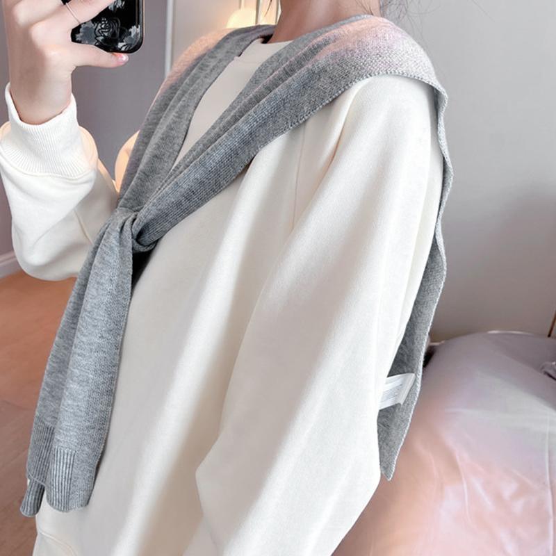 Knitted Small Shawl Scarf Korean Women'S Outer Wear Fashionable And Stylish