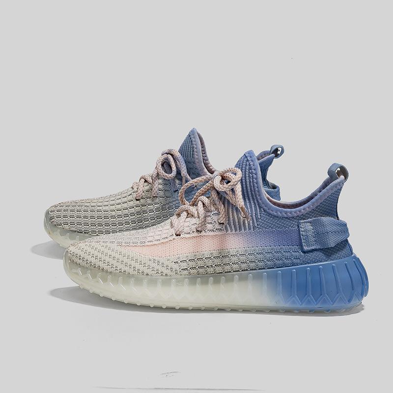 ins Korean version of popcorn fly-woven women's shoes spring new breathable sports shoes breathable couple coconut shoes women 355