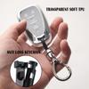 for Chevy Key Fob Cover with Anti-Loss Keychain,Transparent Soft TPU Key Case Shell Full Protection for Chevrolet Equinox Malibu Camaro Volt Bolt