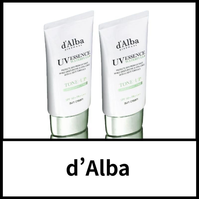 

d Alba Clean Tea Tree Liposome Green Tone-Up Sunscreen SPF50+ PA++++ Calming Sun Cream Set 50ml x 2ea Korean Skincare