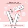 Rotatable EMS Beauty Massager: Hot Compress, Nine Colors for Eye, Face & Neck
