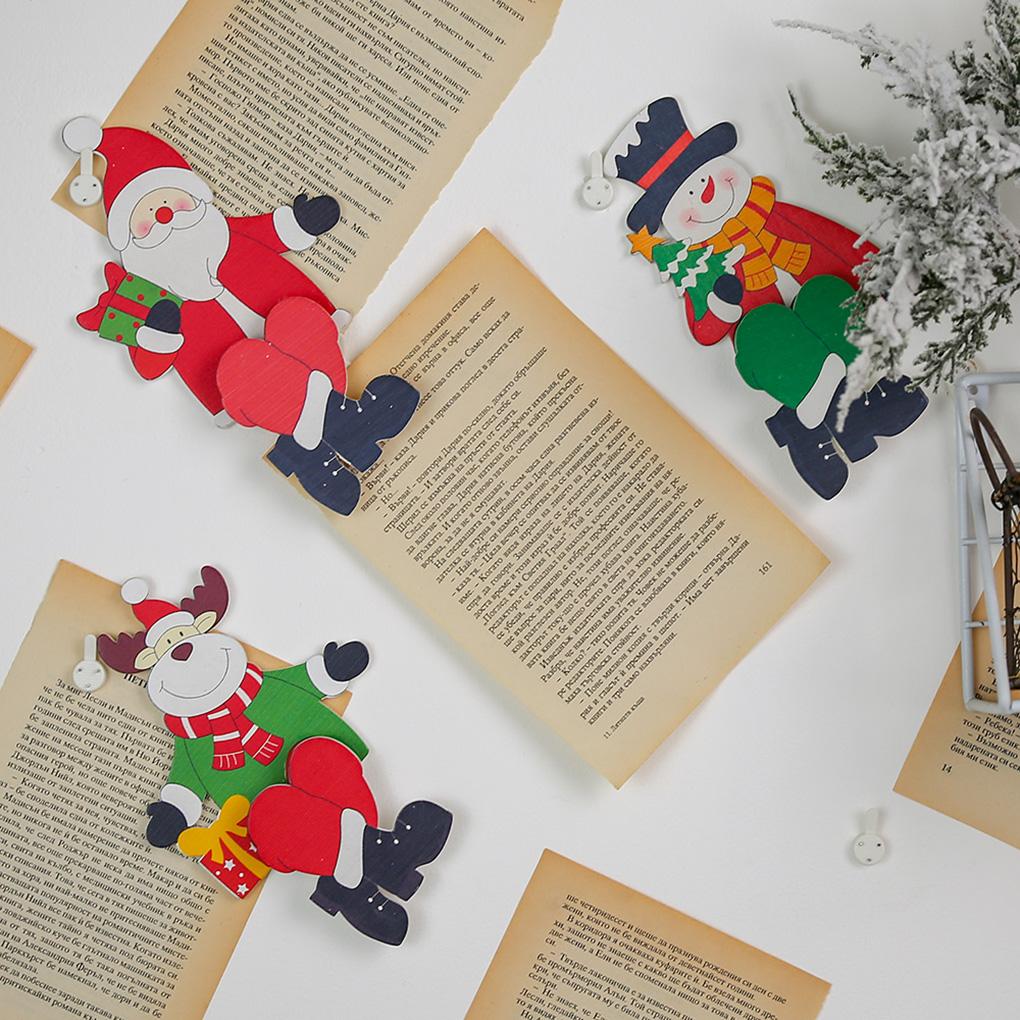 Wooden Pendants Sitting Christmas Doll Ornaments Christmas Party Decorations Xmas Tree Ornaments