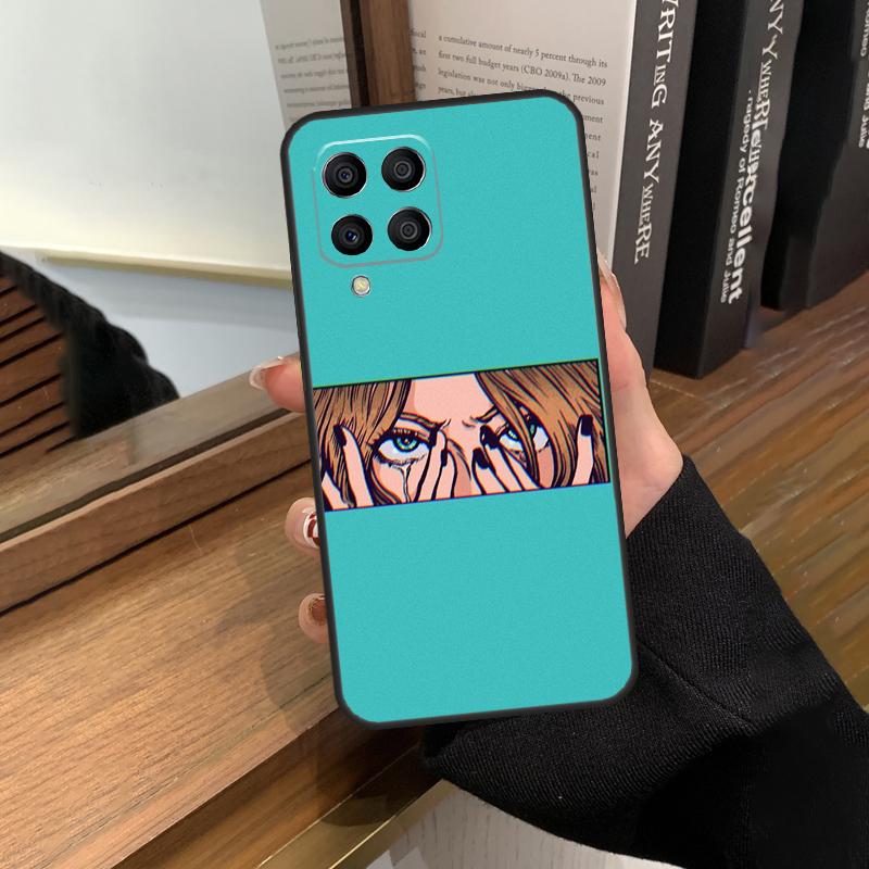 Pop Art Anime Girl Aesthetic For Samsung Galaxy M13 M23 M33 M53 M21 M31 M51 M30s M20 M12 M32 M52 M14 M34 M54 Phone Case