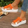 Korean Version of Women's Cold Boots Wool Candy-colored Sandals, Muffin Heels Casual Shoes