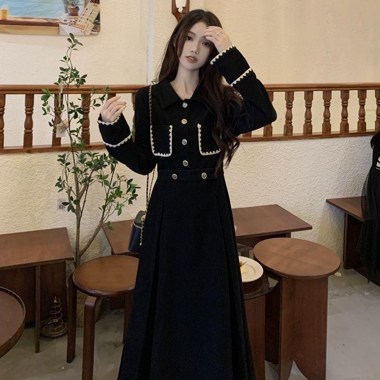 2026 Spring New Women s Fashion: French Retro Hepburn Style Slimming Dress L