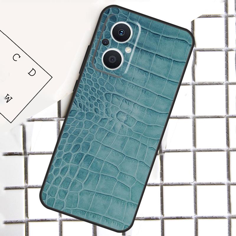 Crocodile Pattern Print Phone Case For OPPO Reno 8T 7 8 Lite 14F 14 13 12 11 F 10 Pro OPPO Find X8 X6 X5 Pro Cover