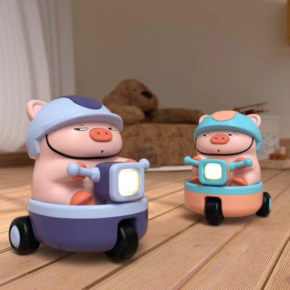 Sound And Light Animal Piggy Electric Car Toy Plastic Children Fun Motorcycle  Birthday Gift