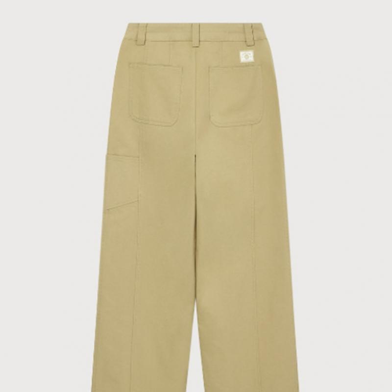 Covernot Woman Straight Cotton Pants B1 Co2501pt76 Be Na