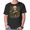 Unisex Crew Neck T-Shirt Coffee And Chlorophyll Graphic Short Sleeve Casual Tee