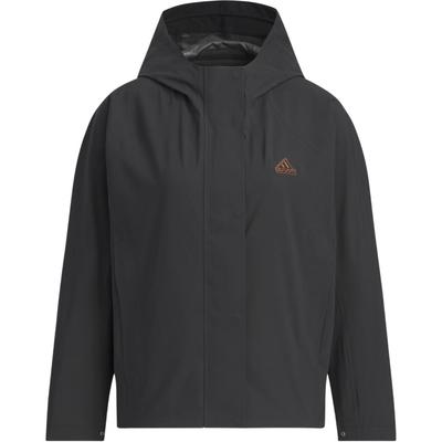 Giacca Antipioggia Tecnica Outdoor Casual Sportiva con Zip e Cappuccio Giacca Donna Nera JJ1090