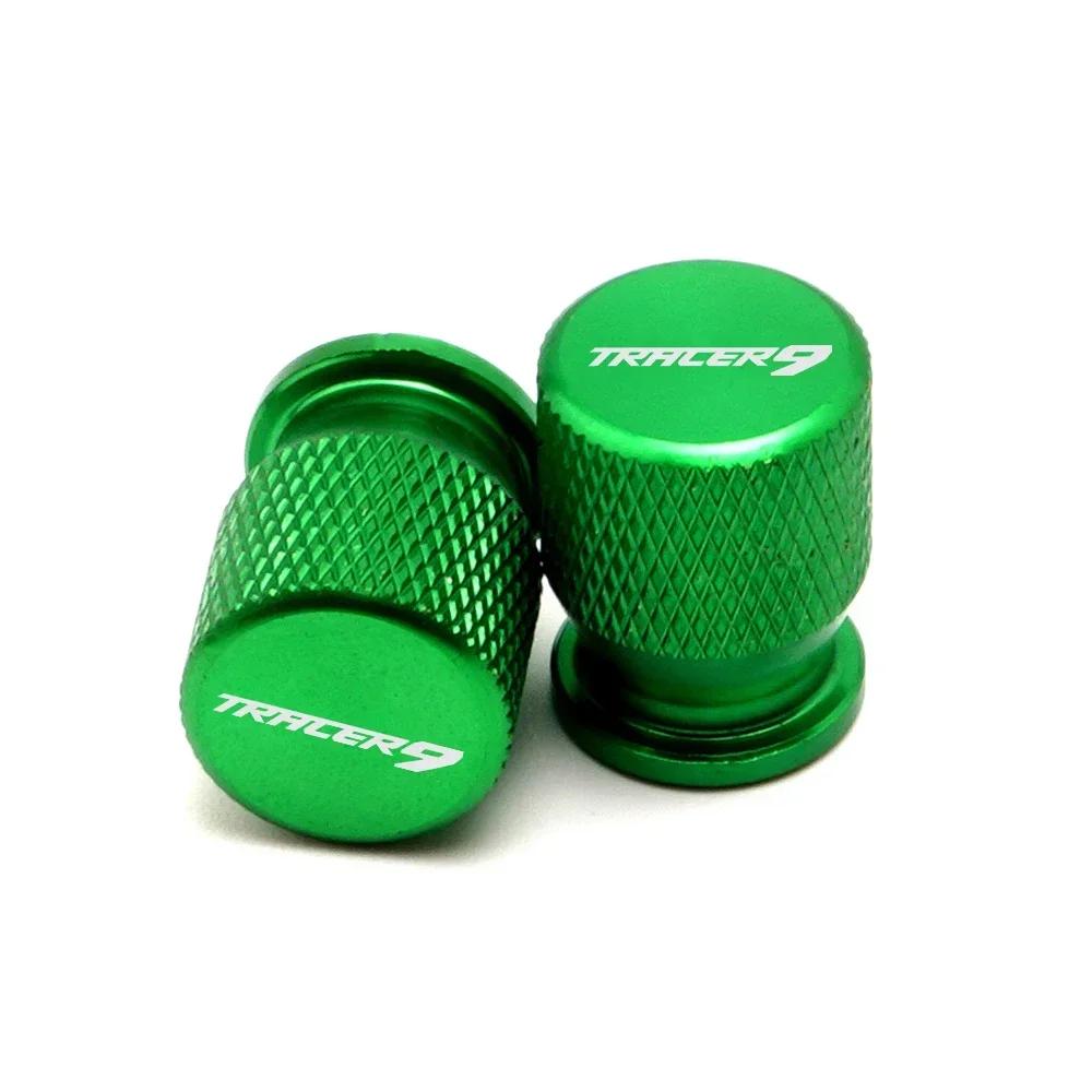 

Motorcycle Accessories CNC Aluminum Wheel Tire Valve Stem Caps Covers For Yamaha TRACER 9 GT TRACER9/GT 2021 2025 зелёный