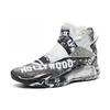 Anta KT5 Leather Cushioning Slip Resistant Abrasion Resistant High Top Basketball Shoes Men's Black White 112011101-14