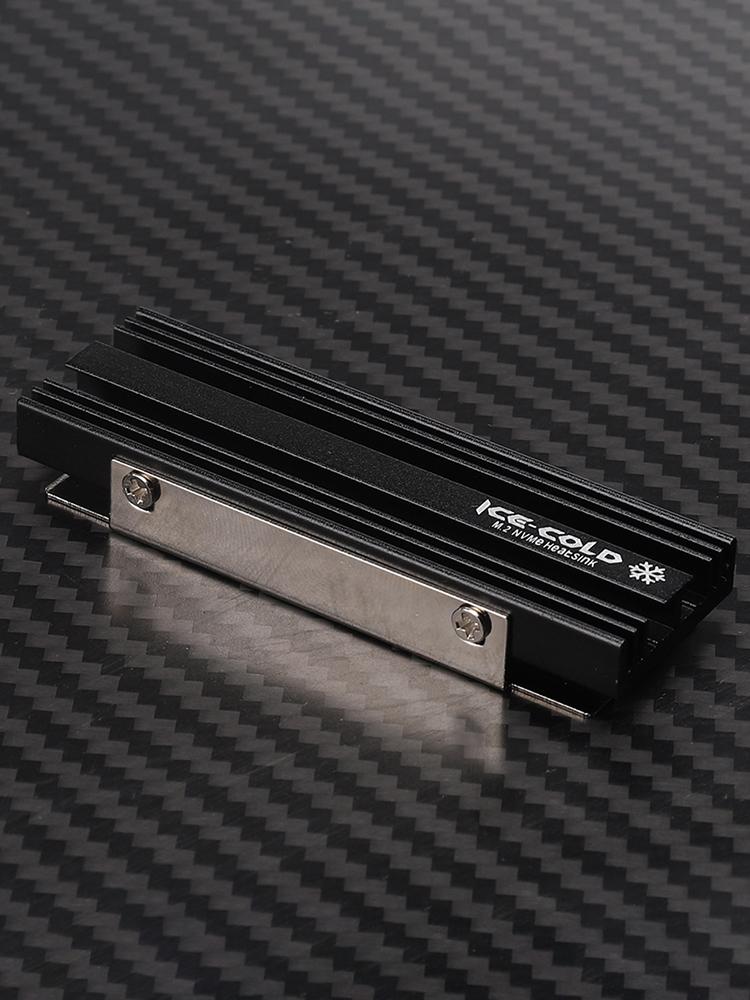 M.2 NGFF NVME 2280 SSD Heatsink with Silicone Thermal Pad SSD Radiator Heatsink Aluminum Alloy Cooling Pad for PS5 Desktop PC