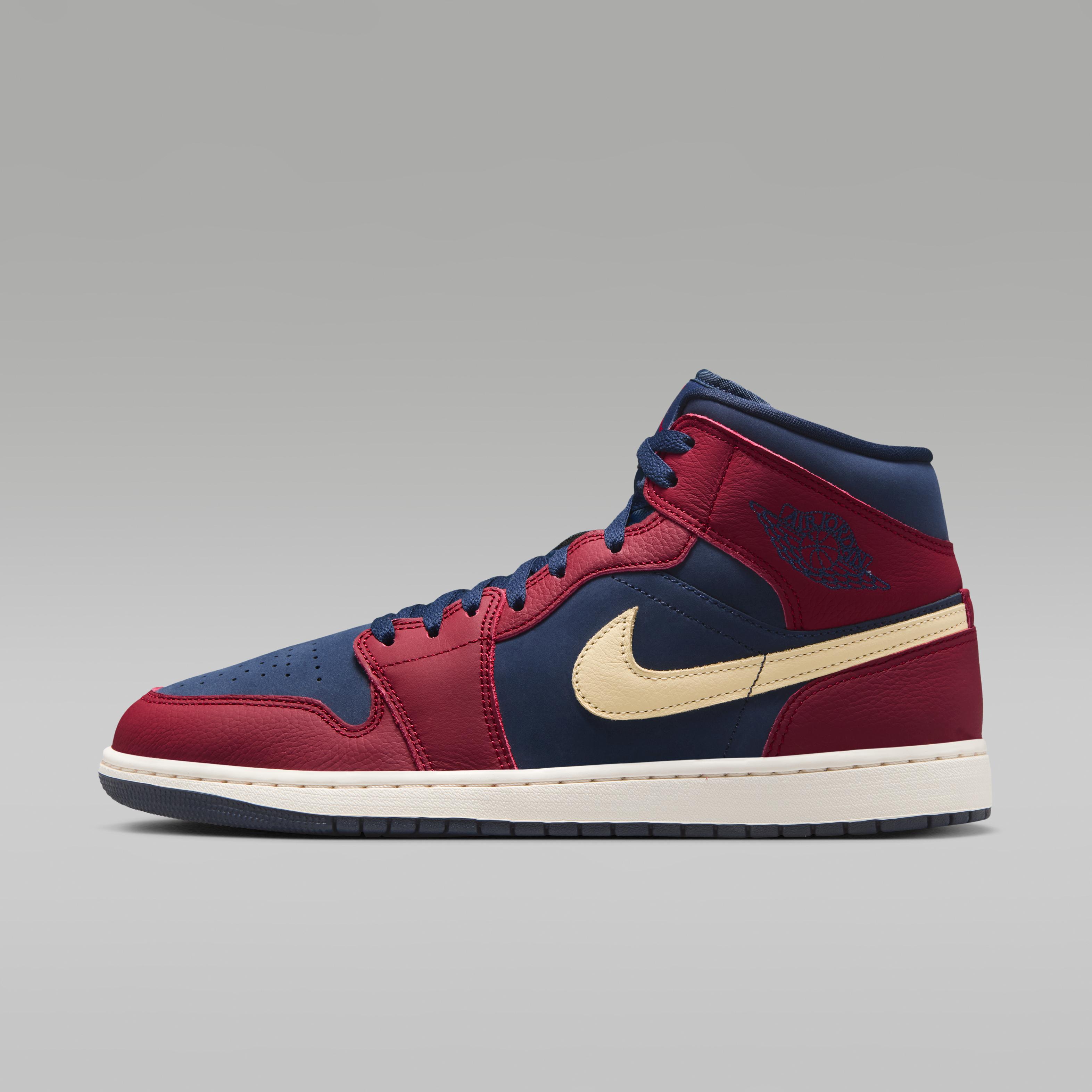 Air Jordan 1 Mid SE Team Red Obsidian 40