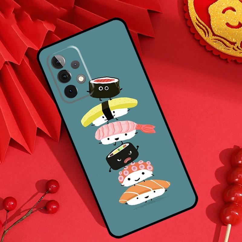 Sushi Food Case For Samsung Galaxy M15 M55 M31 M13 M11 M12 M14 M06 M16 M36 M56 M53 M32 M52 M35 M34 M54