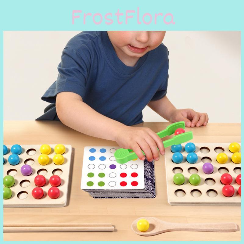 Toy For Wooden Kids Bead Pairing Puzzle To Promote Concentration Development