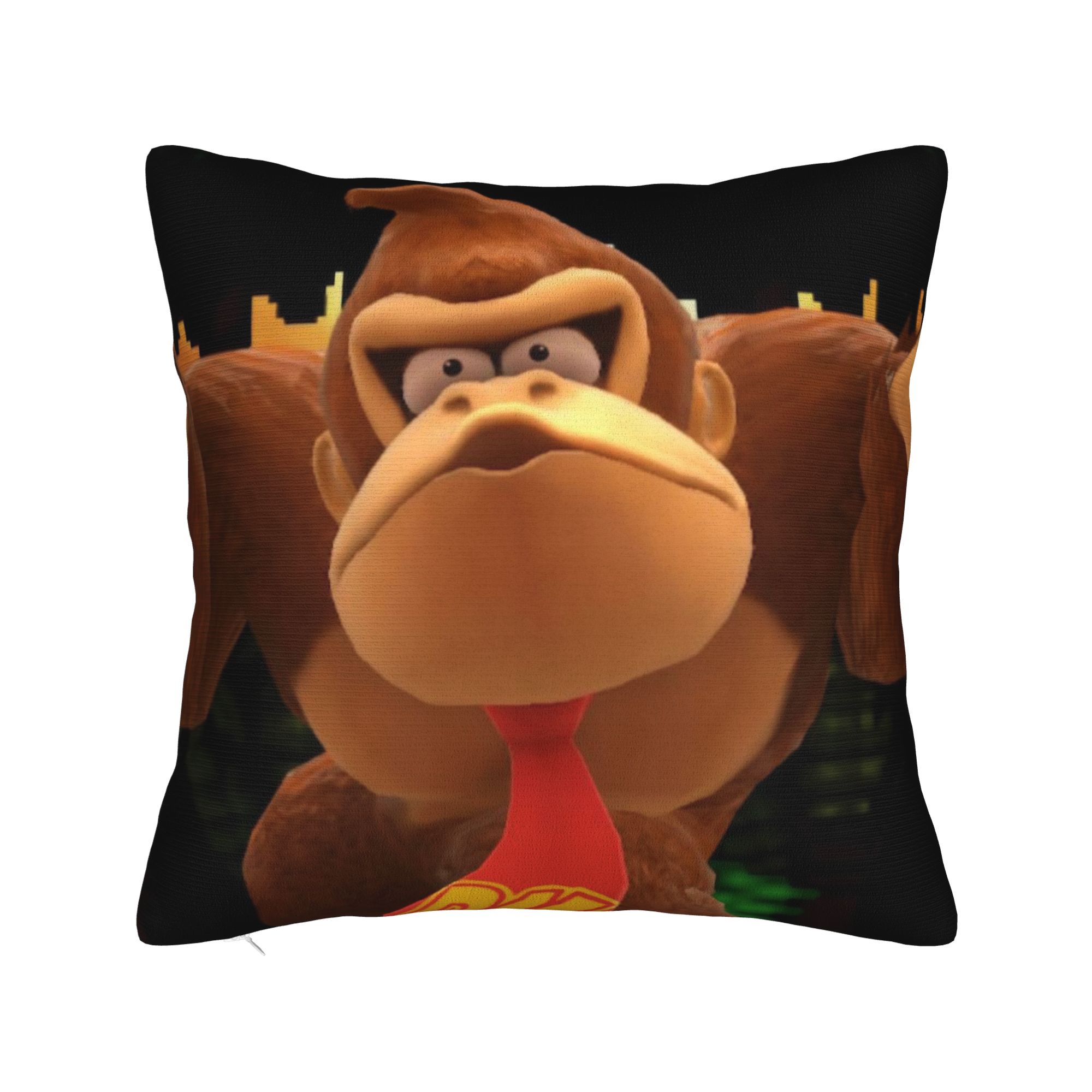 

Decorative Pillowcases Donkey Kongs Bananza Games Product Living Room Pillow Case Cover Square Style Multi-Size 12x12Inch