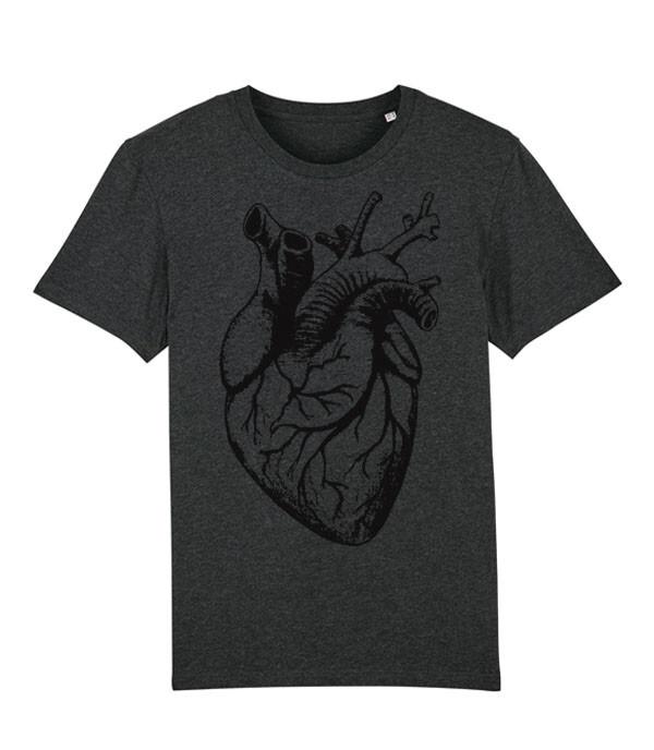 Big Heart Anatomical Heart Konton Zen Biro Art Unisexs Fit TShirt