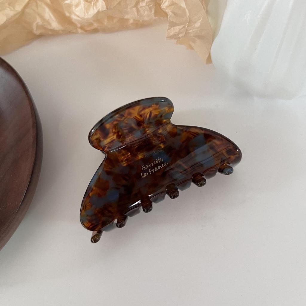 Französische Acetat Kleine Krallenklammer: Eleganter Haiklammer für den Hinterkopf für Halboffene Frisuren