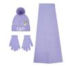 Girls Character Knitted Elsa Hat Gloves And Scarf Set