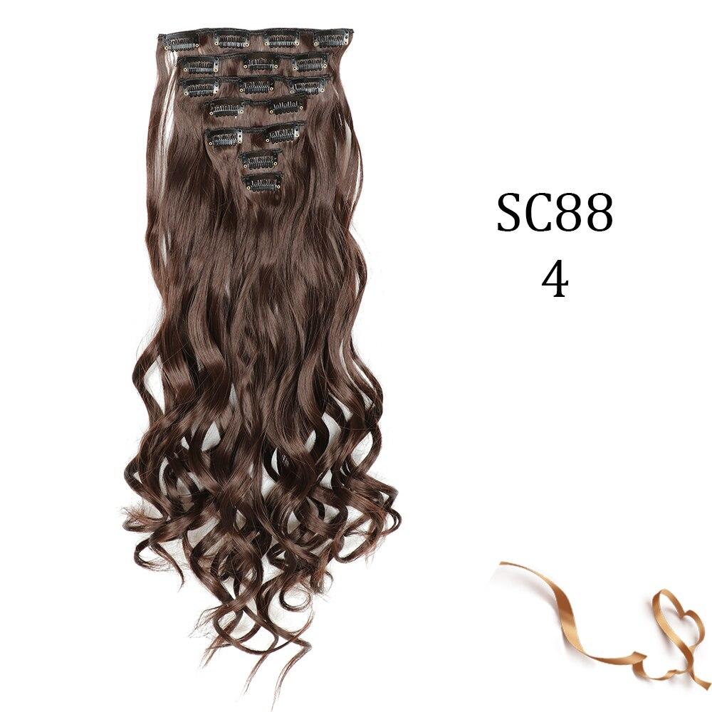 MERISIHAIR Piesă de extensie pentru păr clemă apă ondulată păr lung Negru auriu maro Piesă de extensie pentru păr agrafă sintetică
