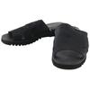 Slide Sandals Mule Black Satin Women Used