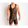 Mens Wrestling Suit One-piece Swimsuit Fitness Gym Workout Clothes Lightweight Breathable Weightlifting Training