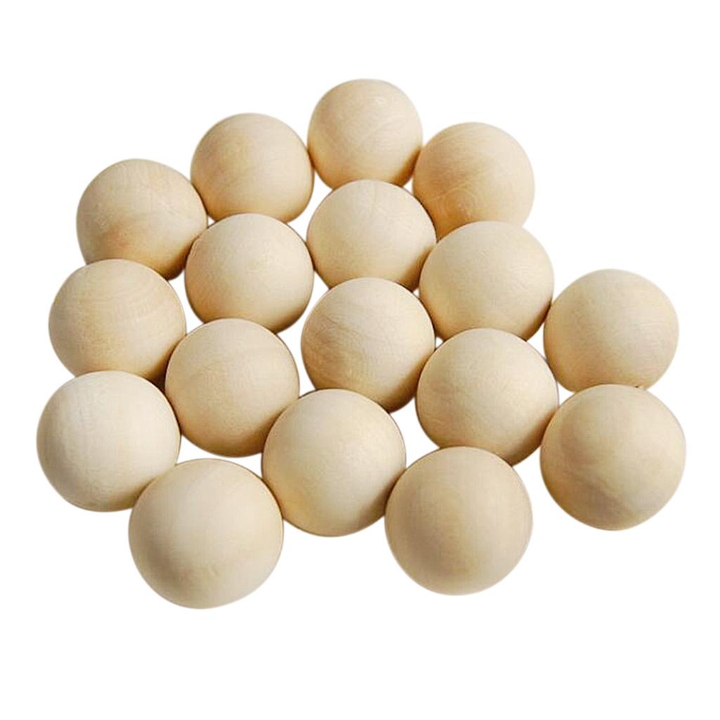 100 Pack Natural Wood Beads Wooden for DIY Macrame Jewelry Making Loose Charms And Crafting