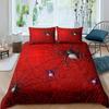 Spider Web Duvet Cover Set Halloween Spider Bedding Sets Boys Girls Black White Comforter Cover Trick or Treat Quilt Cover Set