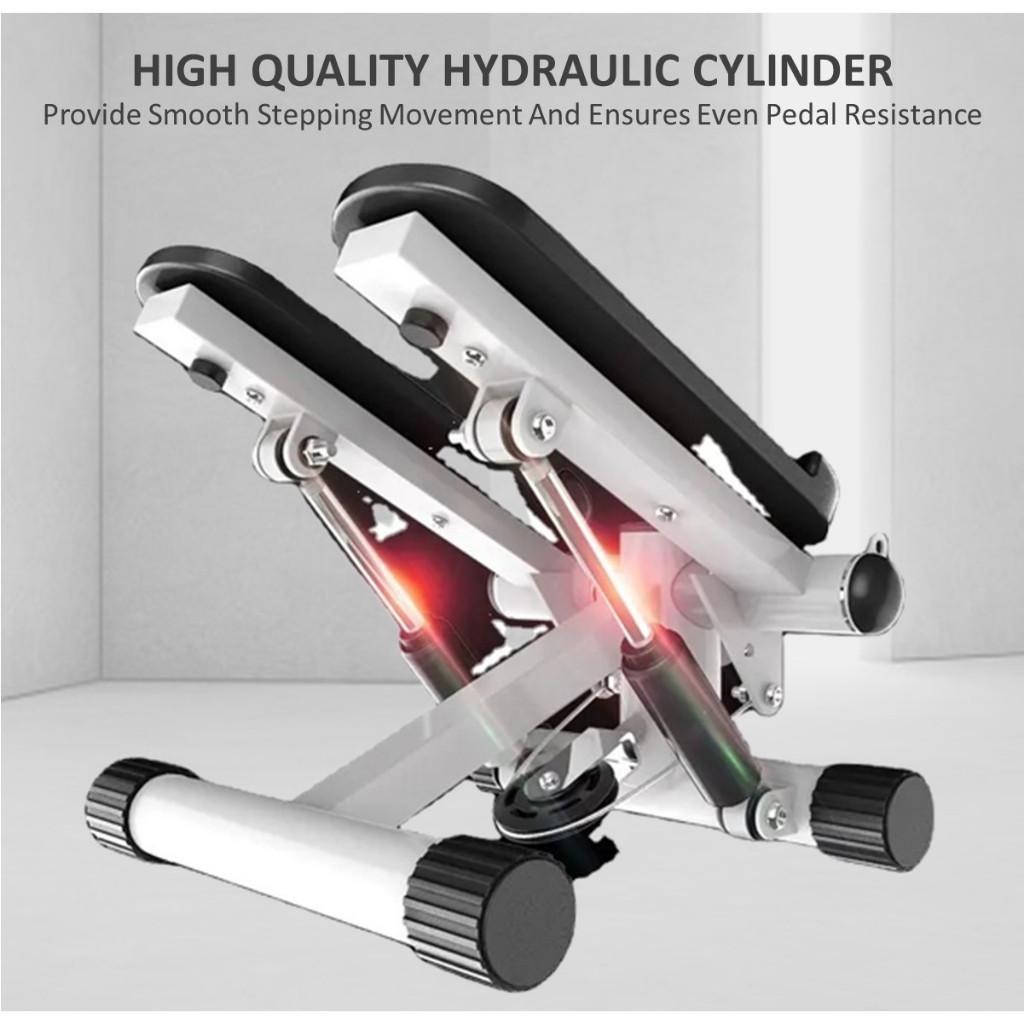 Tragbares Fitness-Trainingsgerät Haushalts-LCD-Digitalanzeige Fitnessstudio-Maschine Höhenverstellbar Mini-Fitness-Stepper