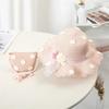 New Summertime Cute Children Straw Hat + Handbag Bag Girls SummerOutdoor Beach Cap Cute Bow Travel Beach Sun HatCrossbody Bag