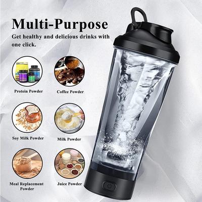 DL Electric USB Shake Bottle Rechargeable  Milk Coffee Blender Kettle Fitness Vortex Protein Shaker  Sports Fitness Shaker Cup Protein Shaker Mixer