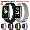 Nylon Watch Band for Samsung Galaxy Fit3 Adjustable Loop Elastic Strap Bracelet for Samsung Galaxy Fit 3 Watchband Accessories