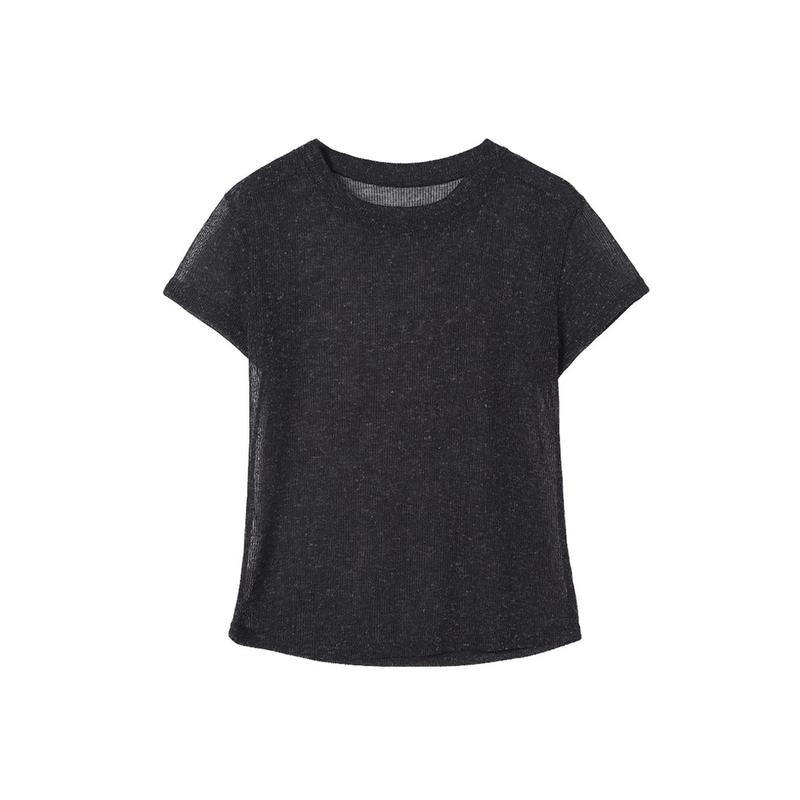 Demana Women's Breathable Linen Blend Short Sleeve T-Shirt