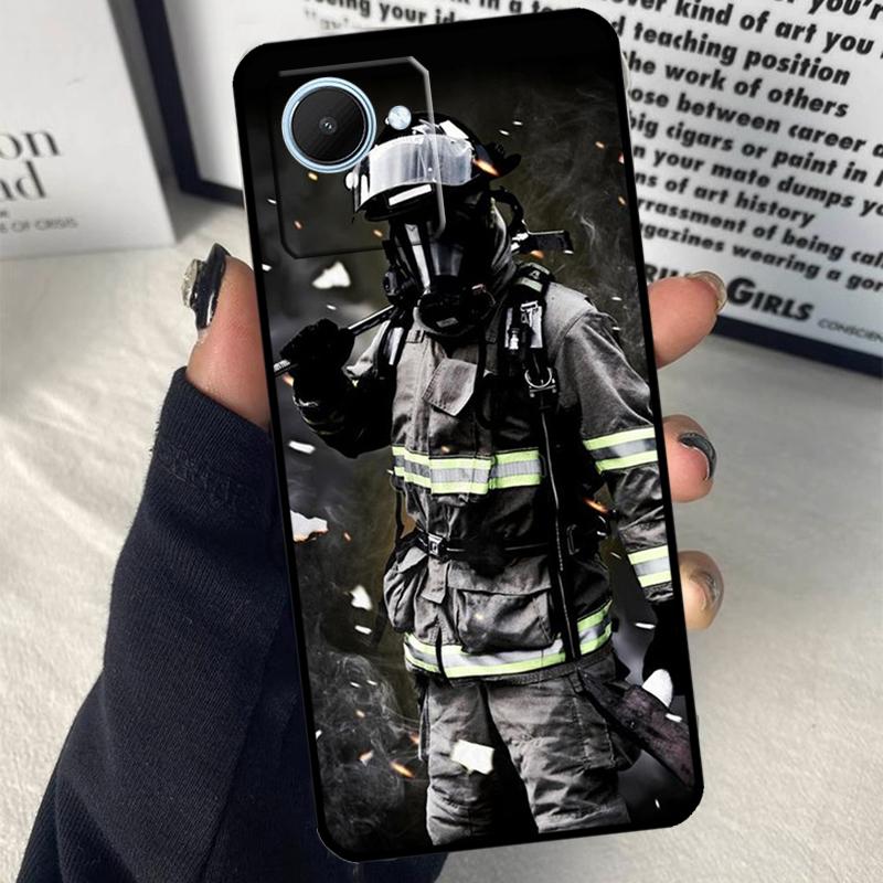 

Fire Fighter Hero For Realme C55 C75 C67 C63 C51 C61 C53 C35 C65 C71 11 12 13 14 Pro Plus GT6 GT7 15 Pro Case Realme GT7