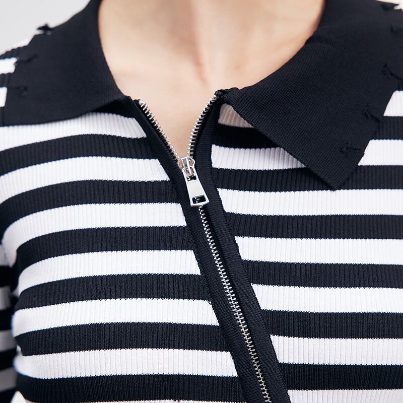 JOY SPEAKER Women's Striped Sleeveless Knit Top