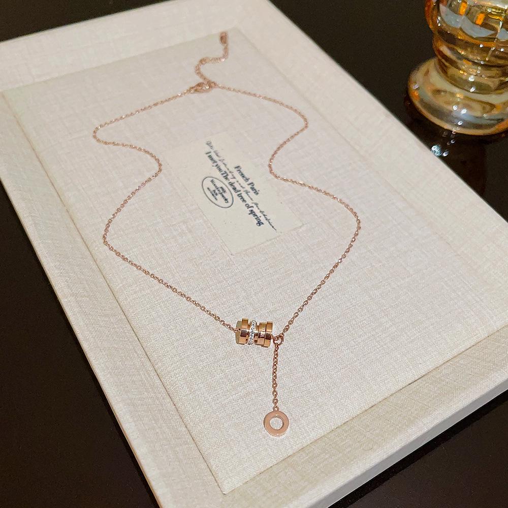 Elegant Titanium Steel Necklace: Chic, Durable, Non-Fading Design for Women