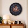 45CM Retro Gear Wall Clock Mechanical Living Room Bedroom Light Luxury Simple Creative Clock Silent Clock Round