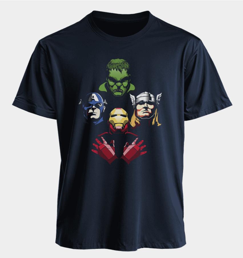 The Avengers Herren- und Damen-T-Shirts Iron ManCaptain America Thor Hulk Sommer Amerika Frühling und Herbst Kurze Ärmel