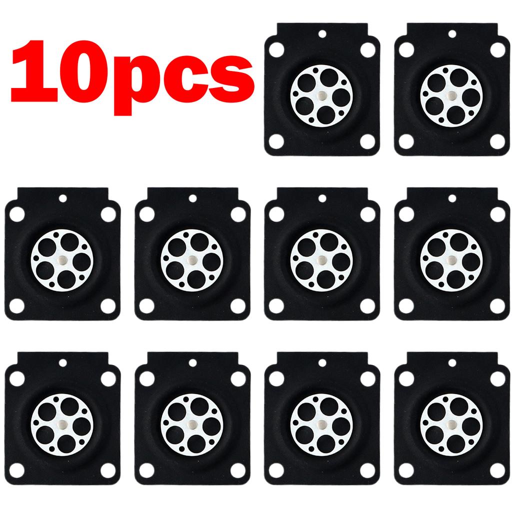 10PCS Carburetor Metering Diaphragm For 4314 121 4700 For Zama A015053 C1Q Carb Chainsaw Repair Kit Lawn Mower Parts