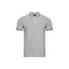 Eagle Logo Embroidered Button Short Sleeve Polo Shirt Men Polo Shirts Gray 8N1F30-1JPTZ-0616