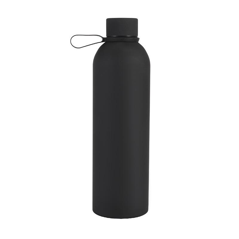 750ml Frosted Stainless Steel Sports Thermos Bottle with Narrow Mouth