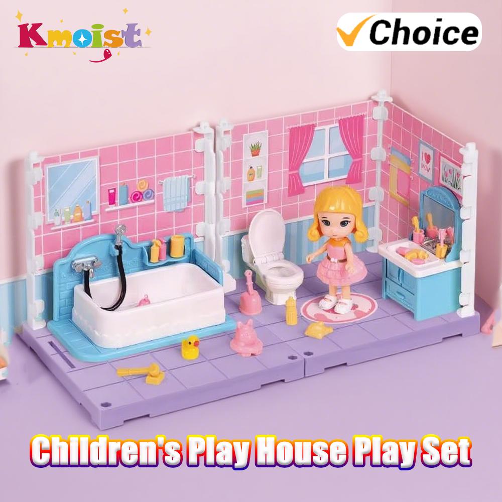 Dollhouse Parent-Child Interactive Toys Funny Kids Creative 3D Puzzles Assembling Simulation Toy Cute Doll Room Children Gifts