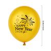 30Pcs Gold Black Happy New Year 2026 Latex Balloons For New Year Eve Party Decoration Favors 12Inch Christmas Balloon Supplies
