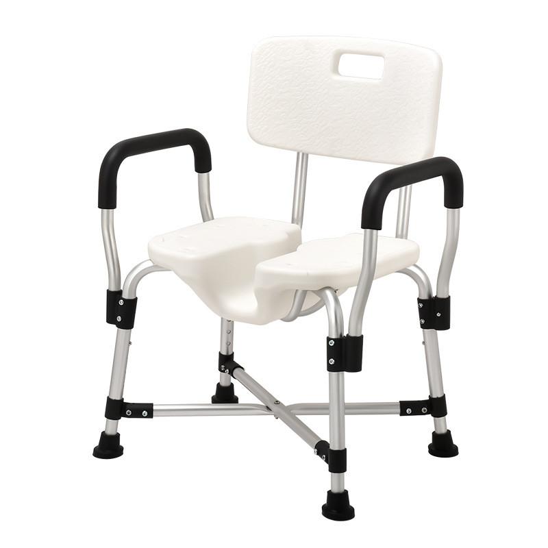 150KG Load Bearing Elderly Shower Seat Portable Nursing Shower Chair Bathroom Armrest Anti Slip Shower Auxiliary Chair
