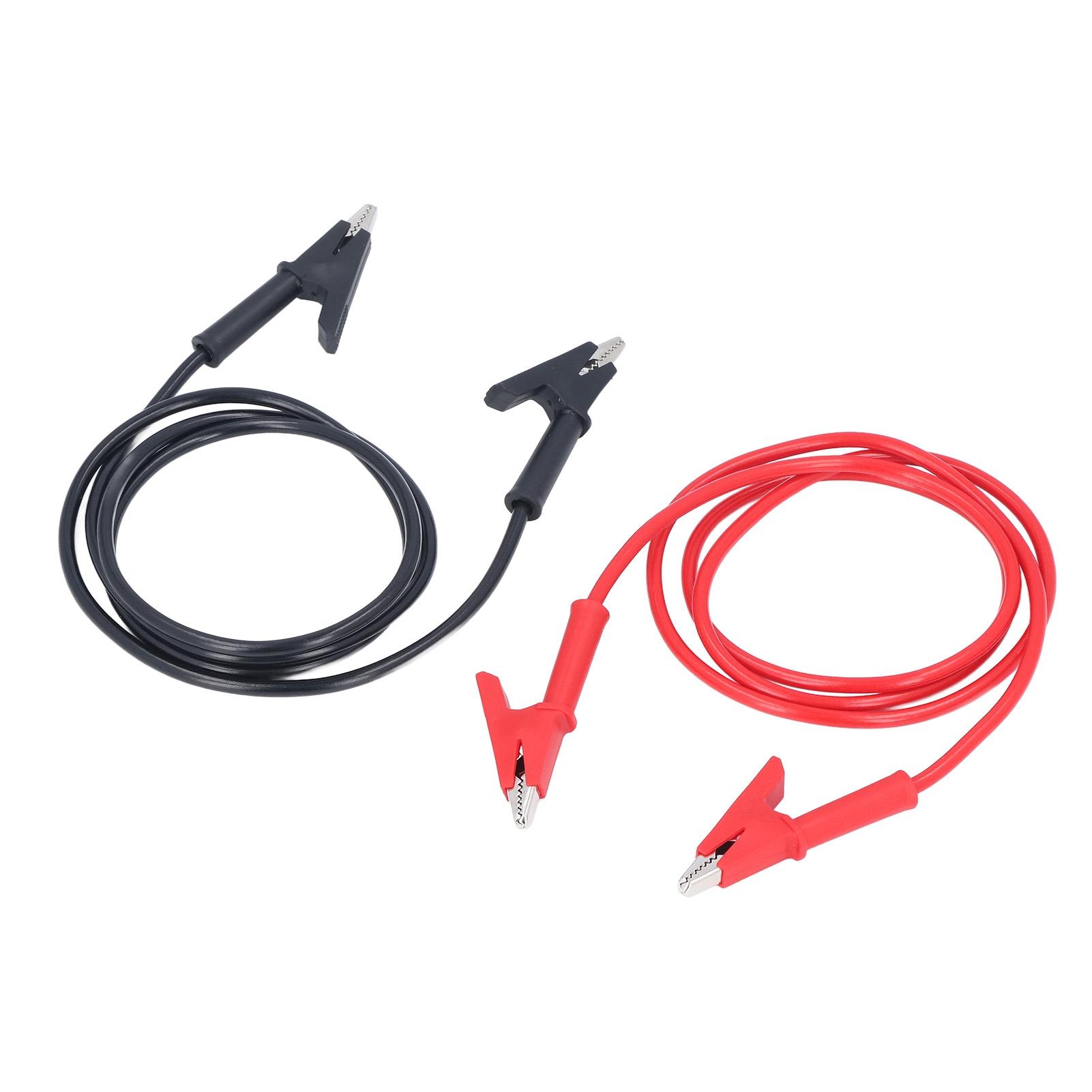 

1 комплект двосторонніх затискачів-крокодилів з латуні та силікону для електричних проєктів