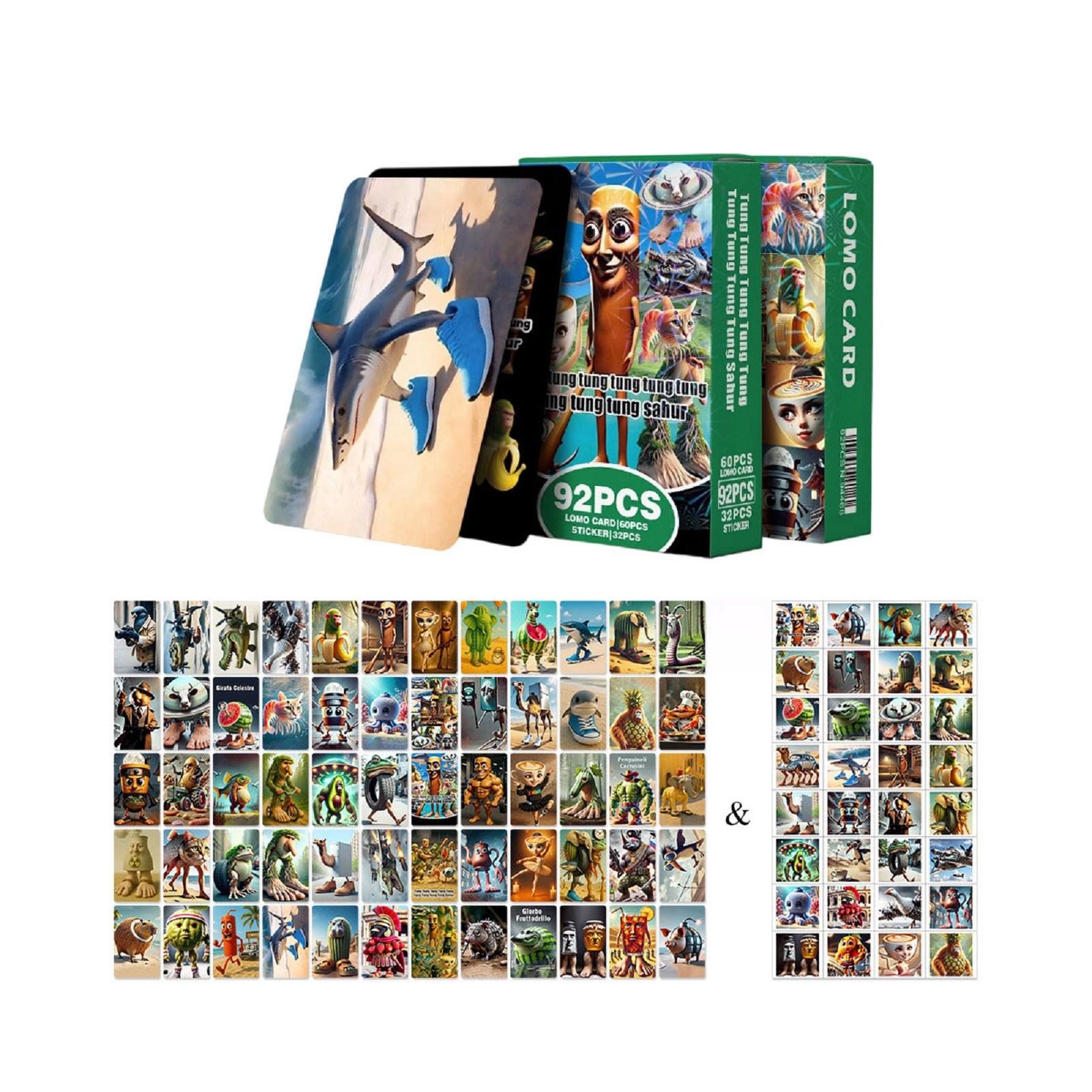 

92 Игровые карточки Аниме, Наклейки «Инопланетная сцена» One Size